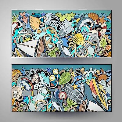 EPS 해외이미지 동물 템플릿 디자인 배너 스포츠 바다 컬러 일러스트 불가사리 아이디어 항해 어류 장식 세트 바닷속 수중 신용카드 스노클링 산호초 잠수부 낙서 만화 해산물 다이빙 레이아웃 함선 지느러미 손그림 물갈퀴 웹디자인 브랜딩 해외202309 해외일러스트 컨셉 배_교통 극피동물 금융 수영 수중동물 수상스포츠 수중식물 전문직 수중스포츠 파일형식 벡터