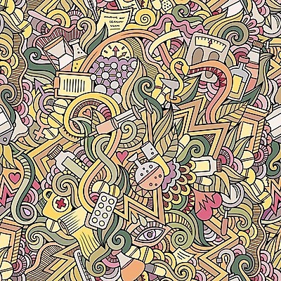 EPS 해외이미지 시계 백그라운드 패턴 일러스트 추상 사람없음 컬러풀 알약 하트 낙서 약병 모래시계 문서 비커 체중계 눈모양 물약 서류판 해외202309 해외일러스트 모양 모래 컬러 무늬 실험기구 약 사무용품 병_담는 파일형식 벡터