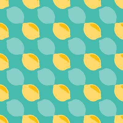 EPS 해외이미지 패턴 일러스트 사람없음 노란색 레몬 청록색 트로피컬아트 해외202309 해외일러스트 컬러 무늬 과일 그림 파일형식 벡터