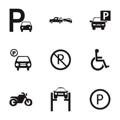 EPS 해외이미지 디자인 공원 도로 백그라운드 일러스트 자동차 사람 그래픽 세트 픽토그램 검은색 금지 흰색 티켓 주차 심볼 사인 지역 제비 고립 벡터 해외202309 해외일러스트 공공시설 길 육상교통 컬러 교통시설 조류 파일형식