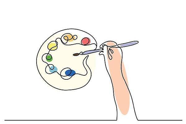 EPS 해외이미지 손 디자인 교육 실루엣 선 컬러 컨셉 일러스트 학교 추상 수채화 실내 창조 미술 취미 목재 그래픽 빨간색 초록색 파란색 컬러풀 노란색 페인트 장비 기구 공구 붓 업무 그리기 팔레트 기름 스케치 심볼 오브젝트 그림 예술가 페인트붓 화가 고립 그런지 벡터 해외202309 해외일러스트 나무 직업 음식 무늬 재료 모션 문화예술 촬영기법 내부 신체부위 도구 작업 파일형식