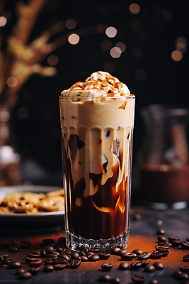 JPG 편집이미지 탁자 사람없음 컵 갈색 얼음 카페 원두 커피잔 크림 아이스커피 편집실사 AI포토 AI콘텐츠 자연요소 식기 커피 컬러 가구 잔 상점 CG 파일형식