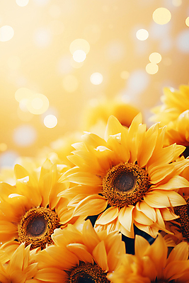 JPG 편집이미지 꽃밭 자연 해바라기 풍경 사람없음 야외 노란색 보케 편집실사 AI포토 AI콘텐츠 꽃 컬러 CG 생태계 파일형식