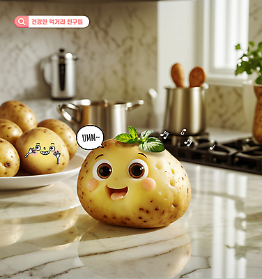 PSD 편집이미지 말풍선 잎 음표 식재료 탁자 감자 표정 미소 사람없음 귀여움 주방 신선 유기농 대리석 손모양 검색창 이미지편집 모양 식물 기호 웰빙 음악 가구 컨셉 채소 재료 파일형식 손_신체부위