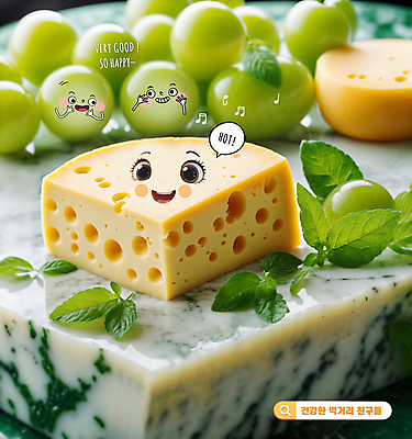 PSD 편집이미지 캐릭터 말풍선 잎 음표 식재료 탁자 치즈 표정 미소 사람없음 초록색 귀여움 신선 유기농 청포도 대리석 손모양 검색창 이미지편집 모양 식물 기호 웰빙 음악 컬러 가구 컨셉 재료 포도 유제품 파일형식 손_신체부위