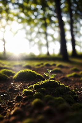 JPG 편집이미지 자연 이끼 풍경 근접촬영 사람없음 초록색 햇빛 새싹 흙 조약돌 빛망울 블러효과 편집실사 AI포토 AI콘텐츠 식물 뷰포인트 컬러 빛 태양 돌_바위 CG 생태계 블러 파일형식 효과