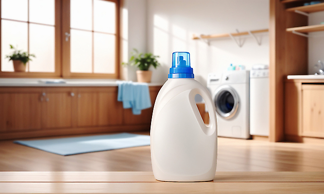 JPG 편집이미지 사람없음 세제 오브젝트 공병 나무탁자 드럼세탁기 세탁실 세탁용품 편집실사 AI포토 AI콘텐츠 생활용품 탁자 CG 세탁기 병_담는 파일형식