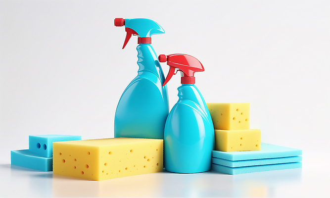 JPG 편집이미지 하늘색 사람없음 청소도구 세제 오브젝트 스프레이 분무기 스펀지 공병 편집실사 AI포토 AI콘텐츠 파란색 도구 청소 CG 병_담는 파일형식