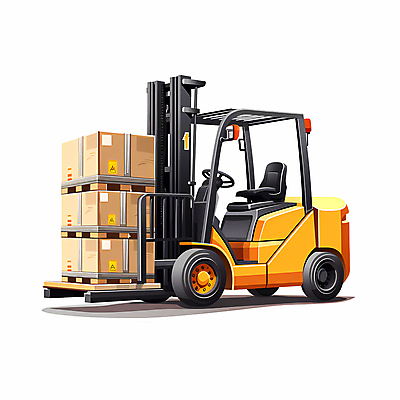 JPG 일러스트 사람없음 운송업 운반 중장비 오브젝트 지게차 택배상자 물류 물류창고 국내일러스트 AI일러스트 AI콘텐츠 산업 상자 산업장비 창고 택배 파일형식