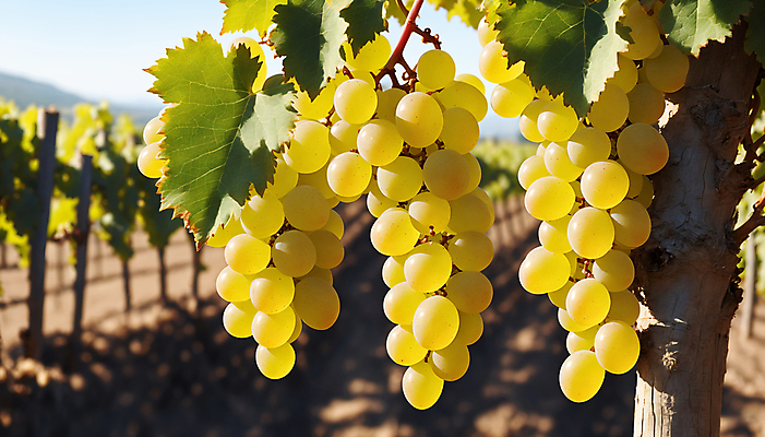 JPG 주간 편집이미지 사람없음 야외 초록색 햇빛 과수원 디지털합성 청포도 포도송이 포도농장 포도잎 편집실사 AI포토 AI콘텐츠 자연요소 컬러 잎 농업 포도 태양 농장 CG 파일형식