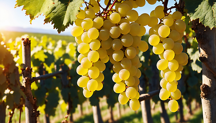 JPG 주간 편집이미지 사람없음 야외 초록색 햇빛 과수원 디지털합성 청포도 포도송이 포도농장 포도잎 편집실사 AI포토 AI콘텐츠 자연요소 컬러 잎 농업 포도 태양 농장 CG 파일형식