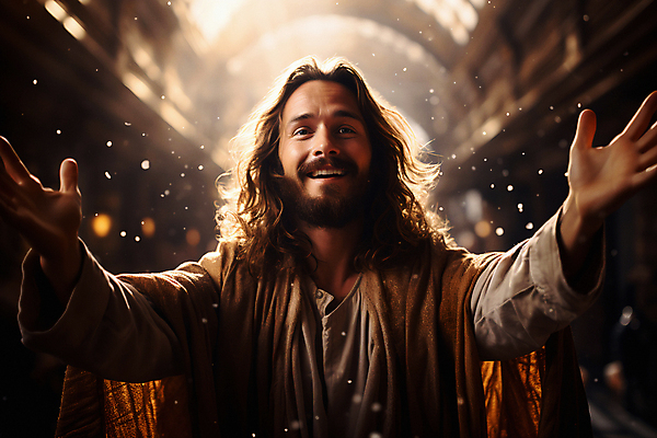 JPG 편집이미지 남자 기독교 팔벌리기 한명 미소 웃음 상반신 성인 빛 갈색 기도 예수 디지털합성 성인남자한명만 편집실사 AI인물포토 AI콘텐츠 1 종교 컬러 모션 표정 사람 신_종교 CG 남자한명만 성인남자만 파일형식 AI포토