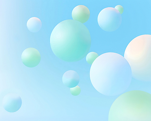 JPG 편집이미지 하늘색 사람없음 거품 원형 비눗방울 입체 디지털합성 버블 편집실사 AI컴퓨터그래픽 AI콘텐츠 도형 파란색 CG 파일형식