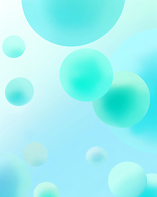 JPG 편집이미지 사람없음 거품 원형 비눗방울 입체 디지털합성 버블 민트색 편집실사 AI컴퓨터그래픽 AI콘텐츠 도형 컬러 CG 파일형식