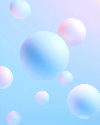 JPG 편집이미지 하늘색 사람없음 거품 원형 비눗방울 입체 디지털합성 버블 편집실사 AI컴퓨터그래픽 AI콘텐츠 도형 파란색 CG 파일형식