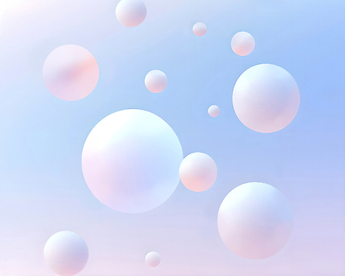 JPG 편집이미지 하늘색 사람없음 거품 원형 비눗방울 입체 디지털합성 버블 파스텔톤 편집실사 AI컴퓨터그래픽 AI콘텐츠 도형 컬러 파란색 CG 파일형식