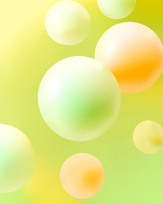 JPG 편집이미지 사람없음 연두색 거품 원형 비눗방울 입체 디지털합성 버블 편집실사 AI컴퓨터그래픽 AI콘텐츠 도형 초록색 CG 파일형식