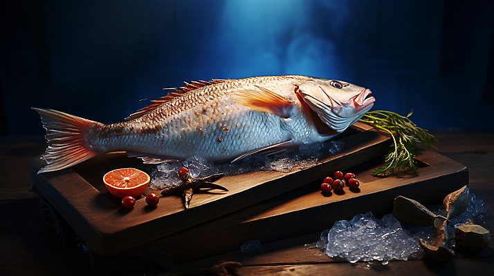 JPG 편집이미지 열매 오렌지 불가사리 어류 사람없음 신선 허브 해산물 나무도마 편집실사 AI포토 AI콘텐츠 식물 과일 극피동물 도마 목재 수중동물 CG 파일형식