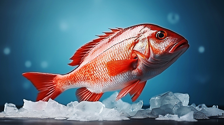 JPG 편집이미지 사람없음 빨간색 얼음 신선 해산물 도미 편집실사 AI포토 AI콘텐츠 자연요소 컬러 어류 CG 파일형식