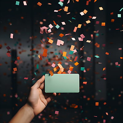 JPG 편집이미지 손 배너 프레임 팝업 들기 이벤트 신체부위 사각형 화려 디지털합성 꽃가루 편집실사 AI컴퓨터그래픽 AI콘텐츠 도형 컨셉 모션 사람 가루 CG 파일형식