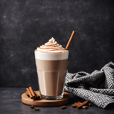 JPG 편집이미지 커피 사람없음 컵 천 나무받침 라떼아트 시나몬 시나몬스틱 휘핑크림 종이빨대 차이티라떼 차이티 편집실사 AI포토 AI콘텐츠 식기 음료 빨대 목재 차_음료 직물 받침대 크림 CG 그림 라떼 휘핑 파일형식