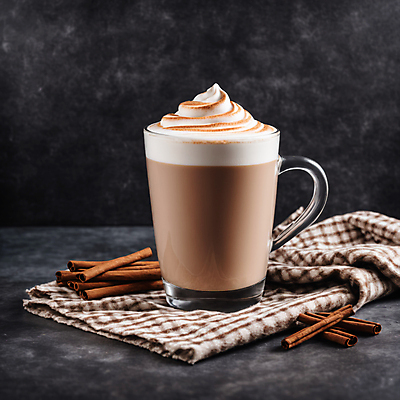 JPG 편집이미지 커피 사람없음 컵 천 시나몬 시나몬스틱 휘핑크림 차이티라떼 차이티 편집실사 AI포토 AI콘텐츠 식기 음료 차_음료 직물 크림 CG 라떼 휘핑 파일형식