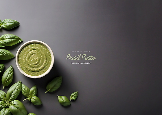 PSD 편집이미지 그릇 사람없음 초록색 하이앵글 허브 디지털합성 바질 카피스페이스 편집소스 페스토 스프레드 이미지편집 식물 식기 음식 뷰포인트 컬러 공백 소스_음식 파일형식