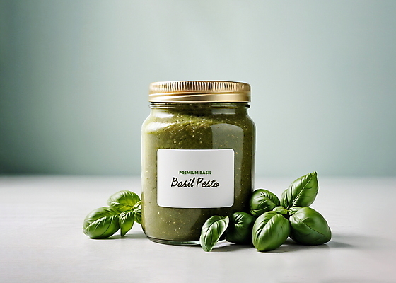 PSD 편집이미지 유리병 사람없음 초록색 허브 디지털합성 오브젝트 바질 편집소스 페스토 스프레드 이미지편집 식물 음식 컬러 병_용기 소스_음식 파일형식