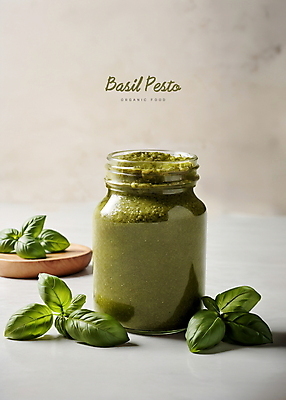 PSD 편집이미지 유리병 사람없음 초록색 허브 디지털합성 오브젝트 바질 편집소스 페스토 스프레드 이미지편집 식물 음식 컬러 병_용기 소스_음식 파일형식