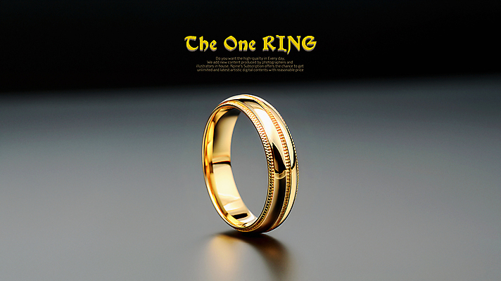 PSD 편집이미지 사람없음 금색 반지 황금 광택 금반지 카피스페이스 이미지편집 컬러 장신구 공백 파일형식