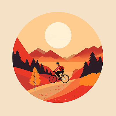 JPG 전신 남자 스포츠 단풍 낙엽 일러스트 배낭 단풍나무 산 한명 풍경 성인 레포츠 운동 태양 주황색 가을 원형 승차 헬멧 오솔길 라이딩 산악자전거 성인남자한명만 국내일러스트 AI일러스트 AI콘텐츠 자연요소 도형 나무 1 계절 길 컬러 잎 가방 모션 레저 건강 사람 자전거 보호장비 남자한명만 성인남자만 파일형식