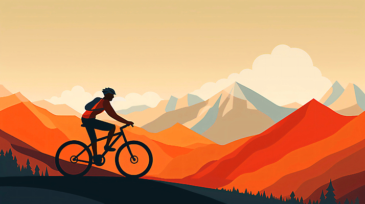 JPG 전신 구름 남자 스포츠 단풍 일러스트 하늘 산 한명 풍경 성인 레포츠 운동 주황색 가을 승차 라이딩 산악자전거 성인남자한명만 국내일러스트 AI일러스트 AI콘텐츠 자연요소 1 계절 컬러 잎 모션 레저 건강 사람 자전거 남자한명만 성인남자만 파일형식