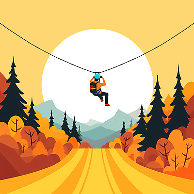 JPG 전신 나무 남자 길 스포츠 단풍 일러스트 배낭 산 한명 풍경 성인 운동 태양 가을 헬멧 익스트림스포츠 와이어 성인남자한명만 짚트랙 국내일러스트 AI일러스트 AI콘텐츠 자연요소 식물 1 계절 잎 가방 건강 사람 레포츠 보호장비 남자한명만 성인남자만 파일형식