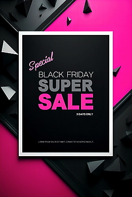 PSD 편집이미지 디자인 포스터 분홍색 프레임 이벤트 사람없음 그래픽 쇼핑 세일 검은색 디지털합성 블랙프라이데이 편집소스 프로모션 이미지편집 컬러 데이이벤트 파일형식