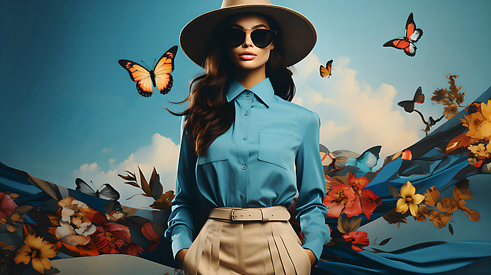 JPG 구름 편집이미지 모자 여자 꽃 하늘색 나비 하늘 한명 상반신 성인 선글라스 가을 디지털합성 주머니손 의료성형뷰티 성인여자한명만 편집실사 AI인물포토 AI콘텐츠 자연요소 식물 1 잡화 계절 안경 곤충 모션 사람 파란색 CG 여자한명만 성인여자만 파일형식 AI포토