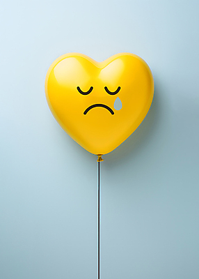 JPG 편집이미지 하늘색 표정 사람없음 노란색 눈감음 슬픔 하트 눈물 디지털합성 하트풍선 풍선 편집소스 이모지 편집실사 AI포토 AI콘텐츠 모양 감정 컬러 모션 파란색 CG 파일형식