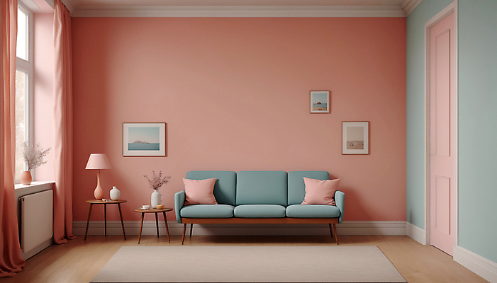 JPG 편집이미지 화분 분홍색 액자 쿠션 창문 탁자 실내 사람없음 인테리어 소파 문 카펫 공간 스탠드 디지털합성 파스텔톤 미니멀 편집실사 AI포토 AI콘텐츠 디자인 컬러 가구 의자 조명 내부 CG 파일형식