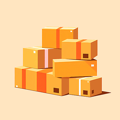JPG 일러스트 사람없음 노란색 쌓기 화물 운송업 종이상자 배송 택배 택배상자 국내일러스트 AI일러스트 AI콘텐츠 산업 컬러 모션 상자 파일형식