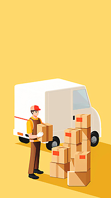 JPG 전신 모자 남자 일러스트 작업복 한명 들기 성인 노란색 쌓기 화물 운송업 운반 택배기사 종이상자 배송 택배 택배상자 성인남자한명만 탑차 국내일러스트 AI일러스트 AI콘텐츠 1 잡화 옷 산업 컬러 모션 사람 상자 트럭 배달원 남자한명만 성인남자만 파일형식