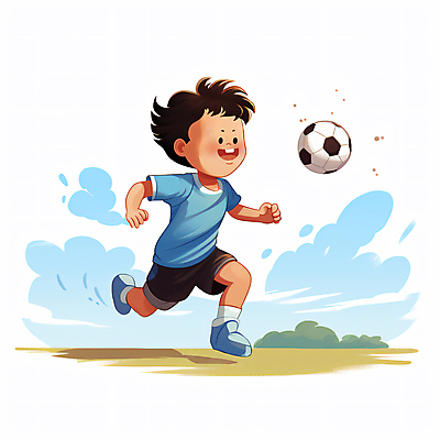 JPG 전신 구름 남자 어린이 일러스트 축구공 놀이 하늘 한명 소년 달리기 운동 축구 운동장 유치원 유치원생 축구놀이 소년한명만 국내일러스트 AI일러스트 AI콘텐츠 자연요소 1 교육 공 축구용품 스포츠시설 모션 건강 사람 구기 공간 남자한명만 소년만 파일형식