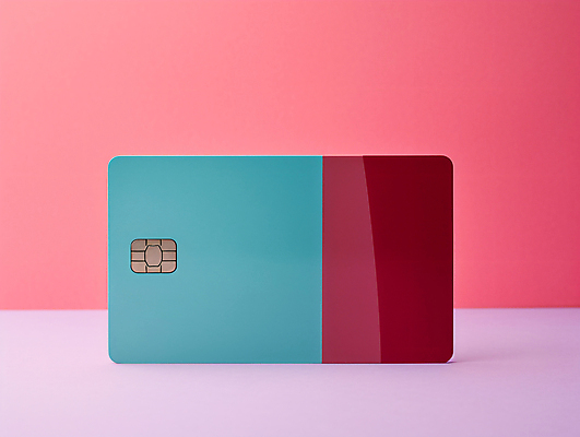 JPG 편집이미지 분홍색 하늘색 사람없음 금융 카드 신용카드 디지털합성 마그네틱 목업 편집실사 AI포토 AI콘텐츠 컬러 경제 파란색 CG 파일형식