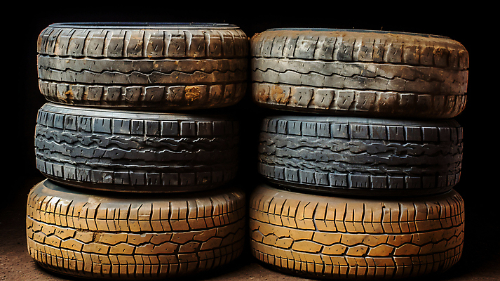 JPG 편집이미지 사람없음 쌓기 검은색 바퀴 디지털합성 타이어 폐타이어 편집실사 AI포토 AI콘텐츠 컬러 모션 CG 파일형식