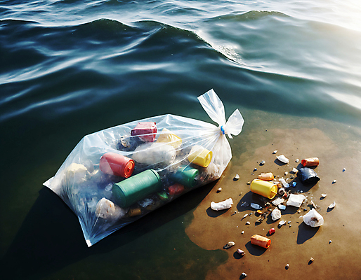 JPG 편집이미지 물결 해변 사람없음 모래사장 쓰레기 디지털합성 쓰레기봉투 해양오염 해양쓰레기 편집실사 AI포토 AI콘텐츠 바다 봉투 환경오염 CG 파일형식