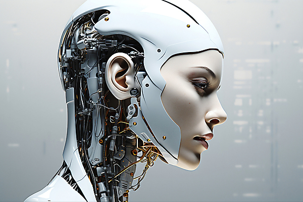 JPG 편집이미지 응시 얼굴 미래 사람없음 머리 디지털 은색 로봇 디지털합성 휴머노이드 SF AI_인공지능 편집실사 AI컴퓨터그래픽 AI콘텐츠 시선 컬러 컨셉 신체부위 CG 파일형식