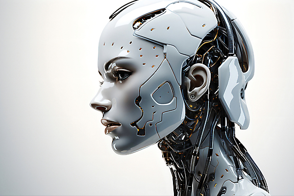 JPG 편집이미지 응시 얼굴 미래 사람없음 머리 디지털 은색 로봇 디지털합성 휴머노이드 SF AI_인공지능 편집실사 AI컴퓨터그래픽 AI콘텐츠 시선 컬러 컨셉 신체부위 CG 파일형식