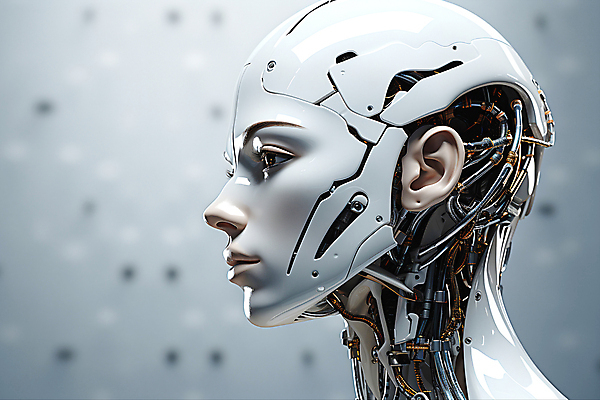 JPG 편집이미지 응시 얼굴 미래 사람없음 머리 디지털 은색 로봇 디지털합성 휴머노이드 SF AI_인공지능 편집실사 AI컴퓨터그래픽 AI콘텐츠 시선 컬러 컨셉 신체부위 CG 파일형식