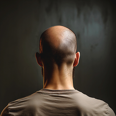 JPG 편집이미지 남자 한명 상반신 성인 머리카락 디지털합성 뒤통수 탈모 성인남자한명만 편집실사 AI인물포토 AI콘텐츠 1 사람 머리 CG 증상 남자한명만 성인남자만 파일형식 AI포토