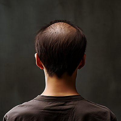 JPG 편집이미지 남자 한명 상반신 성인 머리카락 디지털합성 뒤통수 탈모 성인남자한명만 편집실사 AI인물포토 AI콘텐츠 1 사람 머리 CG 증상 남자한명만 성인남자만 파일형식 AI포토