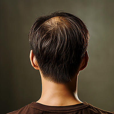 JPG 편집이미지 남자 한명 상반신 성인 머리카락 디지털합성 뒤통수 탈모 성인남자한명만 편집실사 AI인물포토 AI콘텐츠 1 사람 머리 CG 증상 남자한명만 성인남자만 파일형식 AI포토