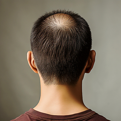 JPG 편집이미지 남자 한명 상반신 성인 머리카락 디지털합성 뒤통수 탈모 성인남자한명만 편집실사 AI인물포토 AI콘텐츠 1 사람 머리 CG 증상 남자한명만 성인남자만 파일형식 AI포토